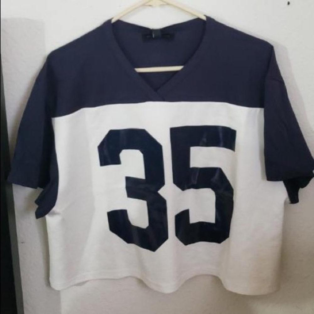 NUMBER PRINT BOXY TSHIRT